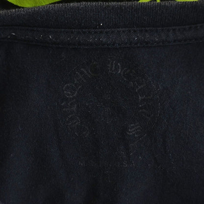 Chrome Hearts Vertical Logo Tee Short Sleeve T-Shirt Black Yellow — view 7
