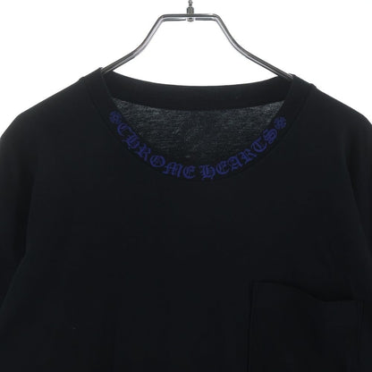 Chrome Hearts Neck Logo L S Tee Print Long Sleeve T-Shirt Black — view 3