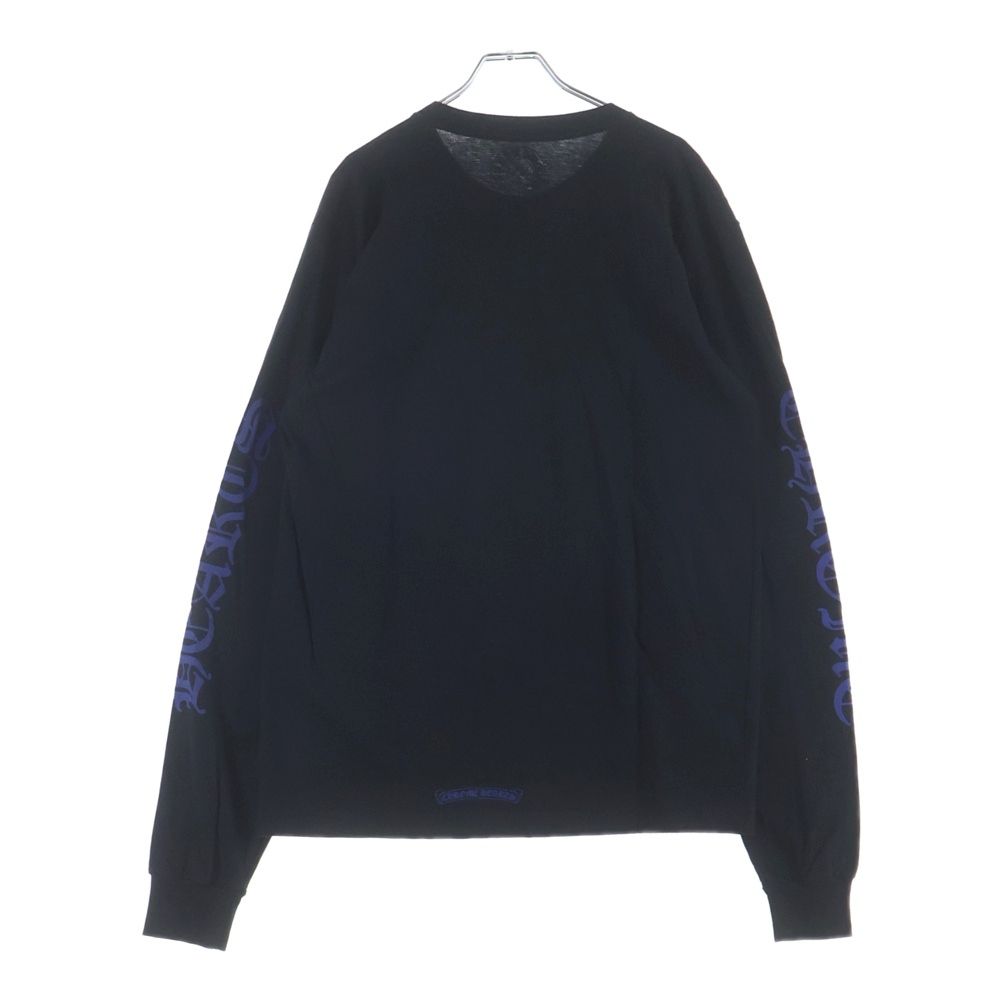 Chrome Hearts Neck Logo L S Tee Print Long Sleeve T-Shirt Black — view 2