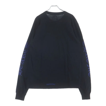 Chrome Hearts Neck Logo L S Tee Print Long Sleeve T-Shirt Black — view 2