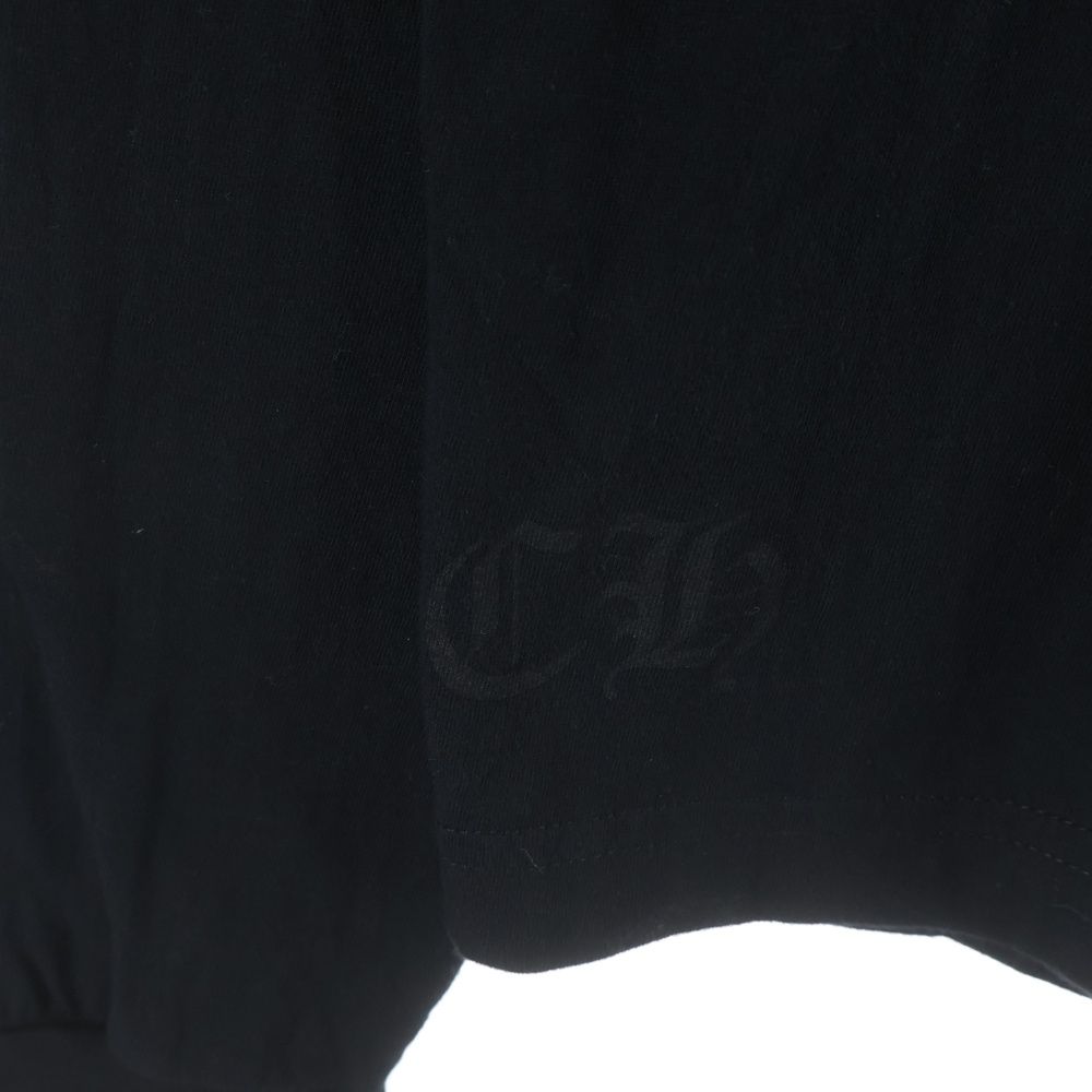Chrome Hearts Neck Logo L S Tee Print Long Sleeve T-Shirt Black — view 5