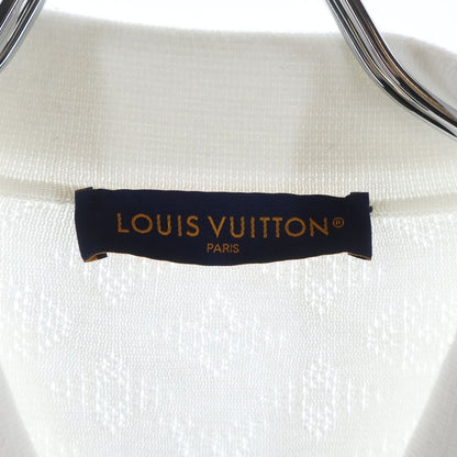Louis Vuitton Monogram Pointer Short Sleeve Cotton Shirt White — view 6