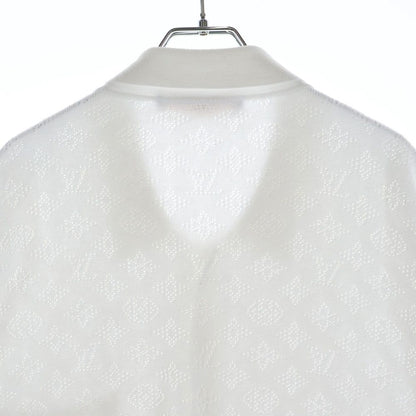 Louis Vuitton Monogram Pointer Short Sleeve Cotton Shirt White — view 4