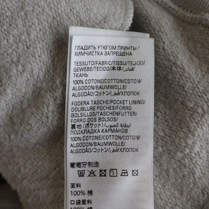 Balenciaga Masking Tape Oversized Hoodie Logo Print Zip Up Sweatshirt Gray — view 7