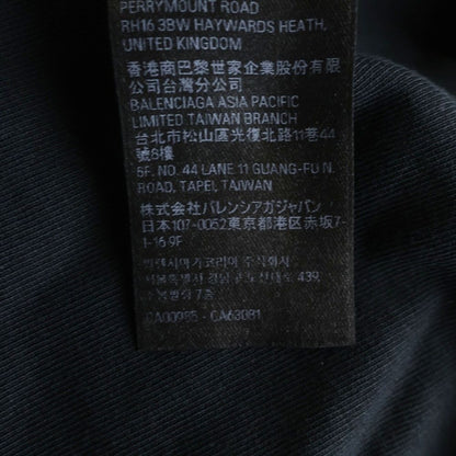 Balenciaga Inside Out Zipup Hoodie Out Zip Black — view 8