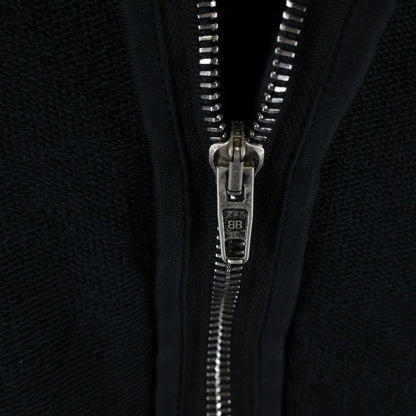 Balenciaga Inside Out Zipup Hoodie Out Zip Black — view 5