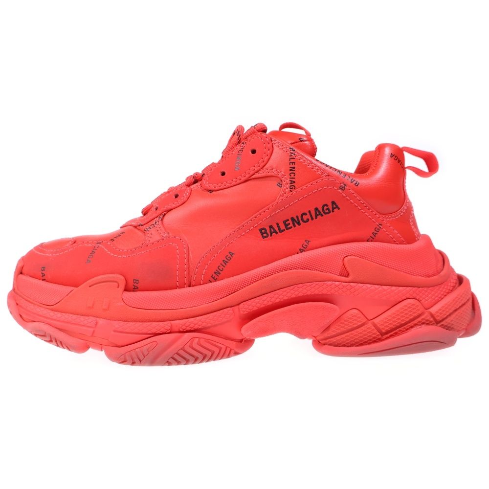 Balenciaga Triple S Trainers Low Cut Sneakers Red