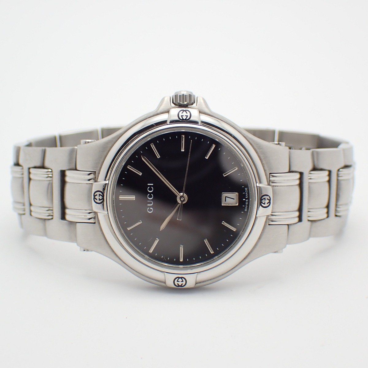 Gucci Quartz Watch Black Dial SS — view 2