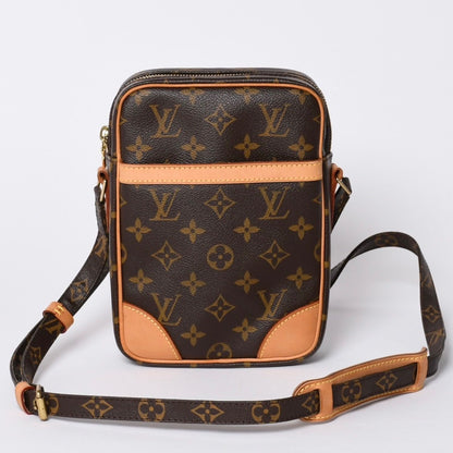 Louis Vuitton Shoulder Bag Danube Monogram Brown Gold
