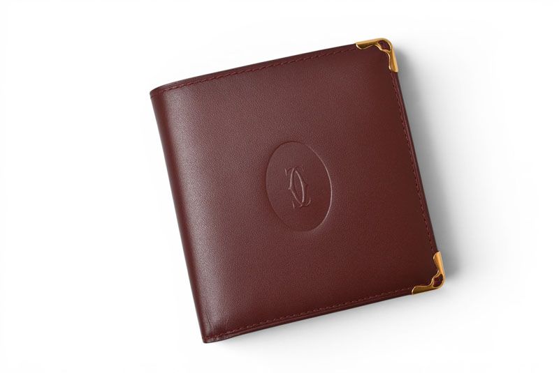 Cartier Fold Wallet Bifold Vintage Must de Cartier Bordeaux — view 2