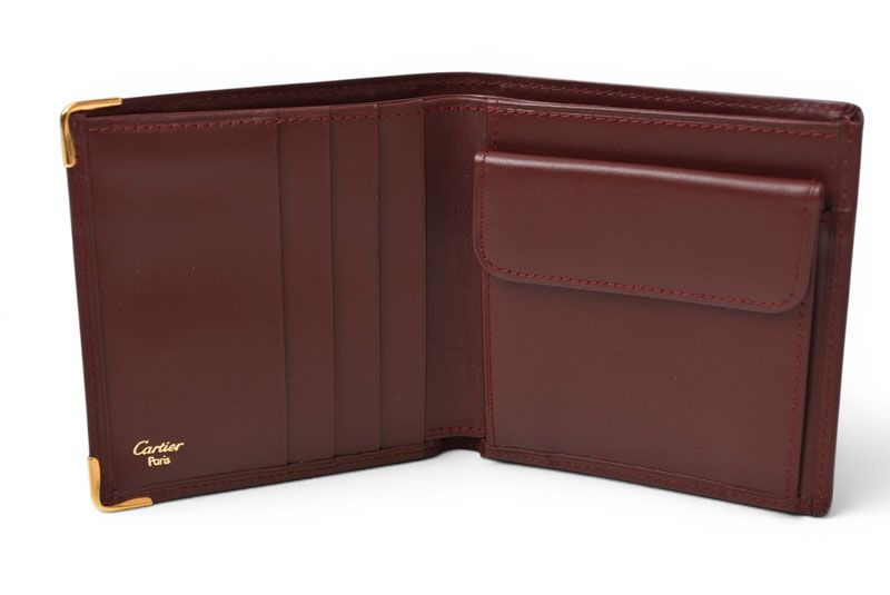 Cartier Fold Wallet Bifold Vintage Must de Cartier Bordeaux — view 5