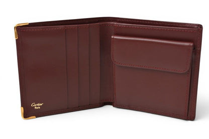 Cartier Fold Wallet Bifold Vintage Must de Cartier Bordeaux — view 5