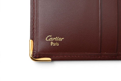 Cartier Fold Wallet Bifold Vintage Must de Cartier Bordeaux — view 8