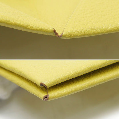 Hermes Calvi Card Case Yellow