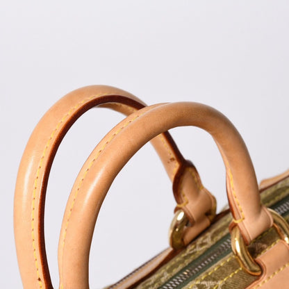 Louis Vuitton Handbag Denim Neo Speedy Monogram Khaki Gold — view 7