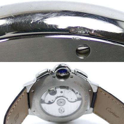 Cartier Baron Blue Chronograph Watch Automatic — view 9
