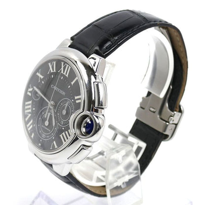 Cartier Baron Blue Chronograph Watch Automatic — view 2