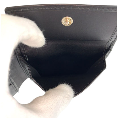 Gucci Interlocking Black Silver GG Canvas Compact Wallet — view 6
