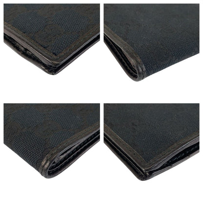 Gucci Interlocking Black Silver GG Canvas Compact Wallet — view 8