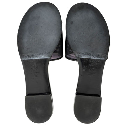Chanel Sandals CC Logo Mesh Black 39 Summer Simple — view 5