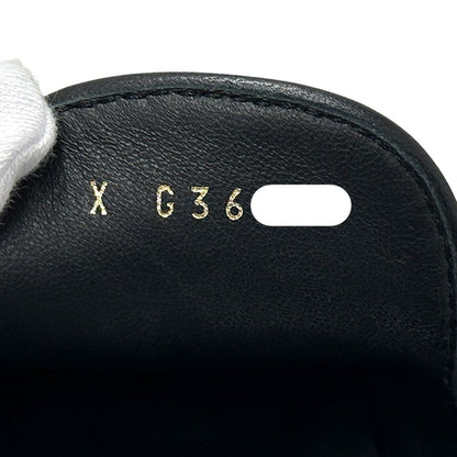 Chanel Mules Leather Black Gold 38 2 1 CC Logo — view 7