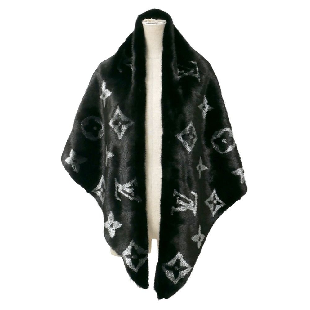 Louis Vuitton Monogram Mink Cape Fur