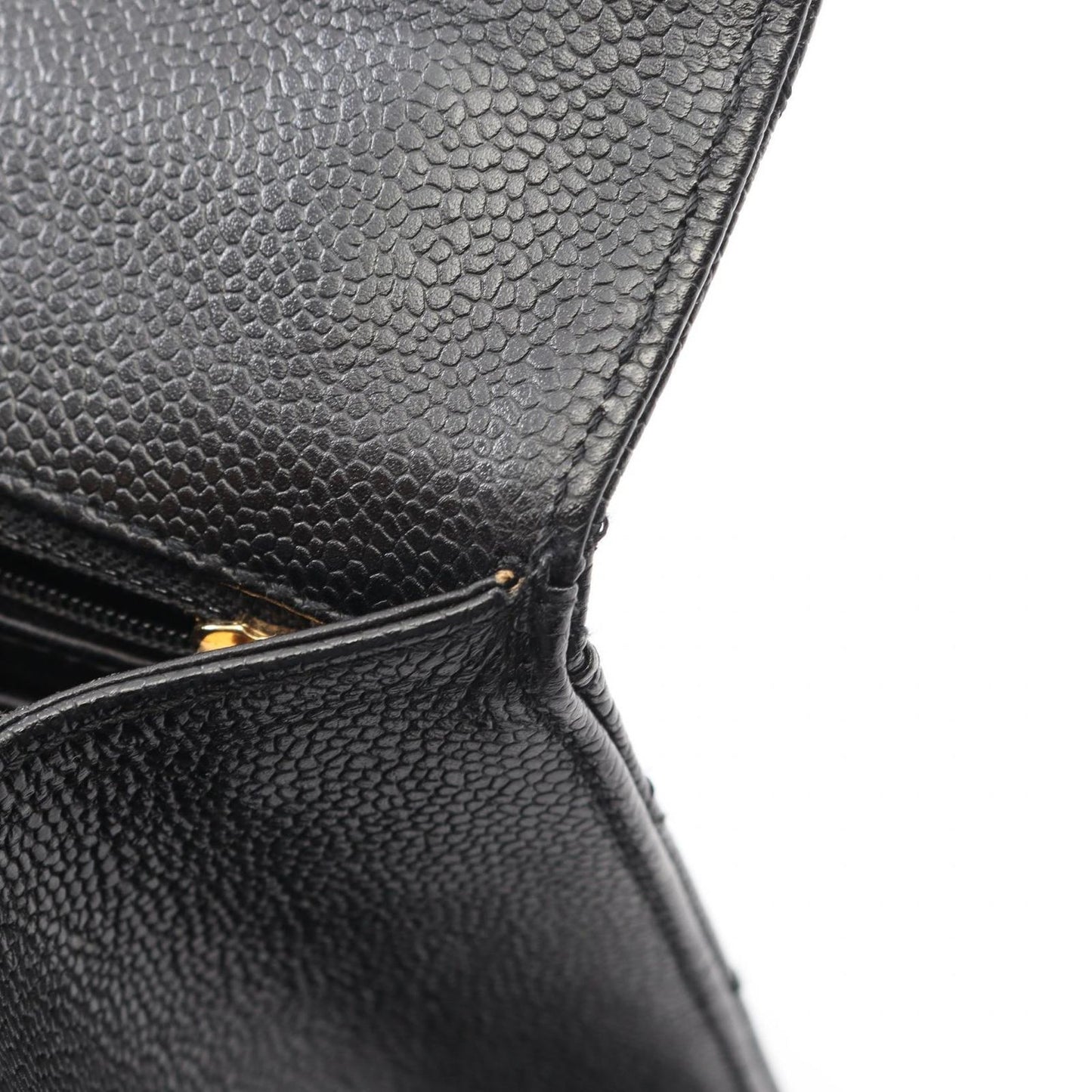 Chanel Handbag 2.55 Quilted Top Handle Black Calf Bag — view 8