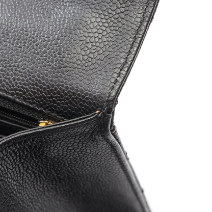 Chanel Handbag 2.55 Quilted Top Handle Black Calf Bag — view 8