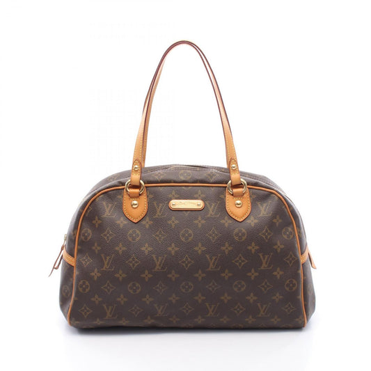 Louis Vuitton Shoulder Bag Montorgueil GM Canvas Leather
