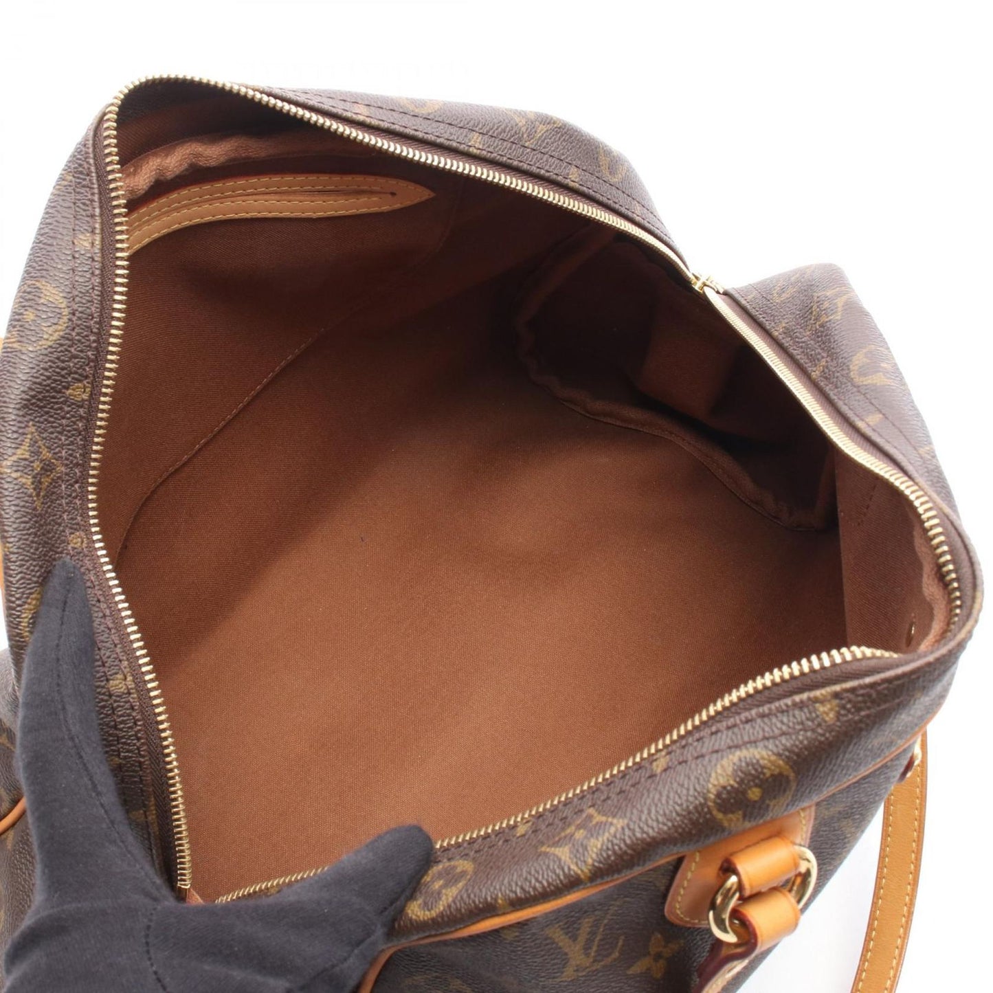 Louis Vuitton Shoulder Bag Montorgueil GM Canvas Leather — view 3