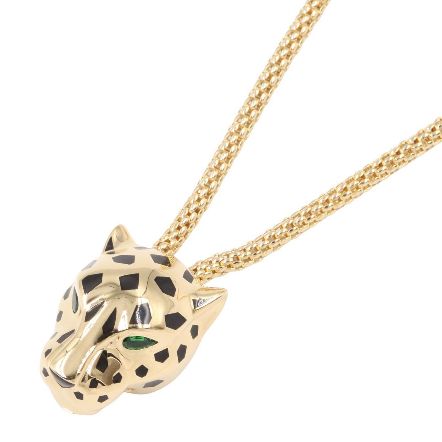 Cartier Necklace Panthere de Cartier Tsavorite Diamond Onyx 65 cm 18k