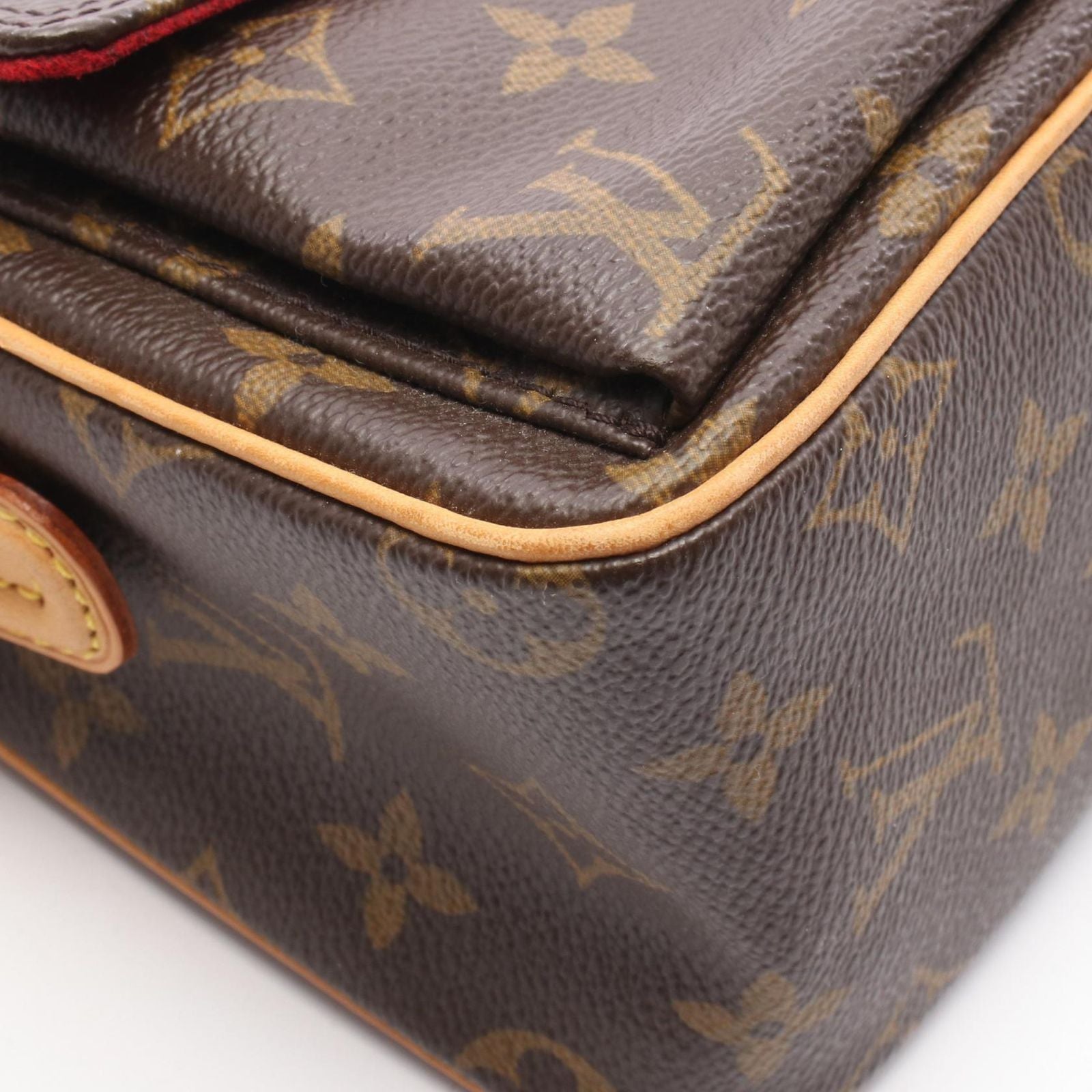 Louis Vuitton Shoulder Bag Viva City MM Canvas Leather — view 7