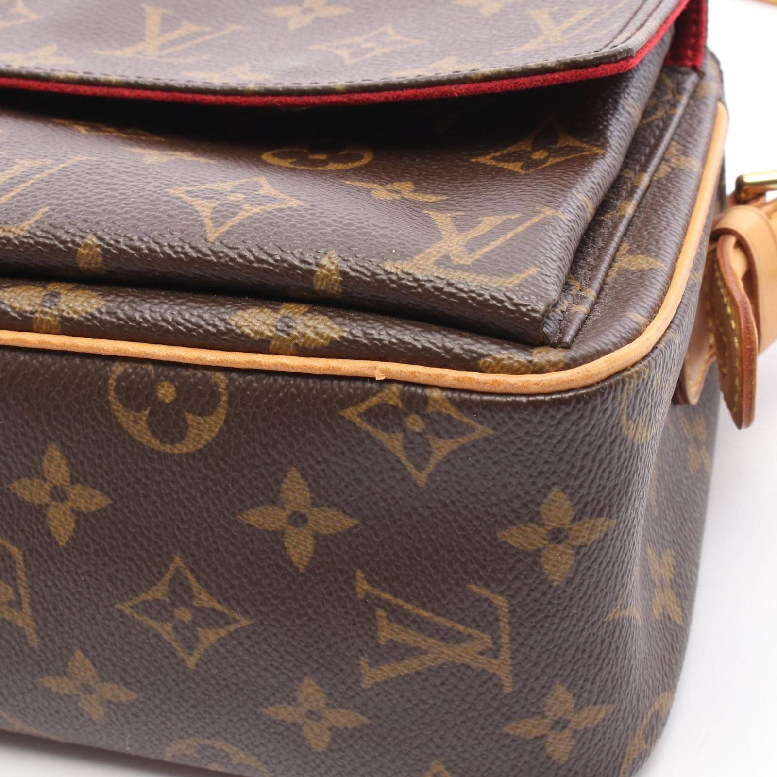 Louis Vuitton Shoulder Bag Viva City MM Canvas Leather — view 8
