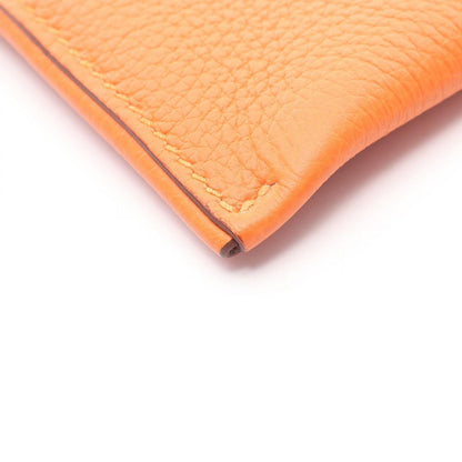 Hermes Clutch Cabas Vertiju 24 Orange Leather — view 6