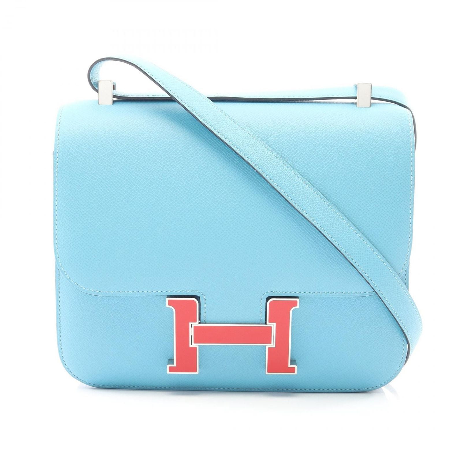 Hermes Shoulder Bag Constance 3 24 Blue Leather 3 24 Nol le Juc