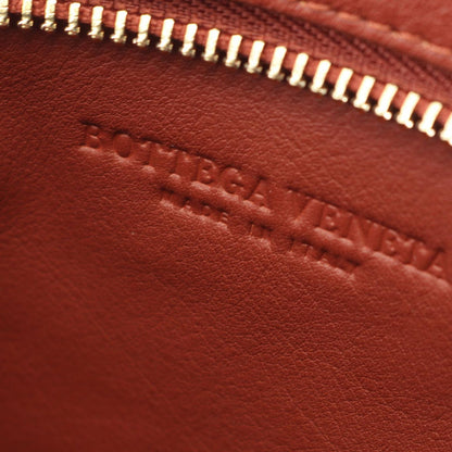 Bottega Veneta Handbag BV Twist Red Brown Leather Triangle Bag — view 4