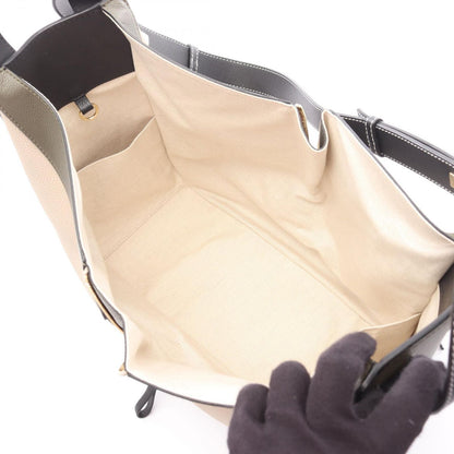 Loewe Handbag 2-Way Gray Khaki Leather Hammock — view 3