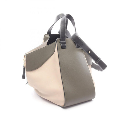 Loewe Handbag 2-Way Gray Khaki Leather Hammock — view 2
