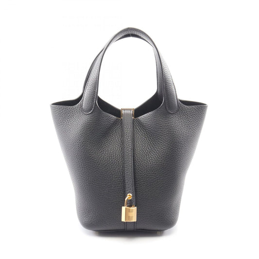 Hermes Handbag Picotin Lock PM Black Leather