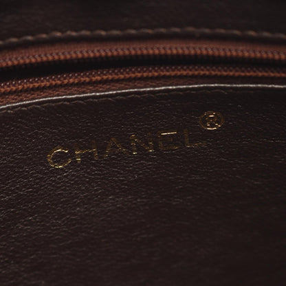Chanel Shoulder Bag Quilted Brown Caviar Leather Fringe Chain — view 4