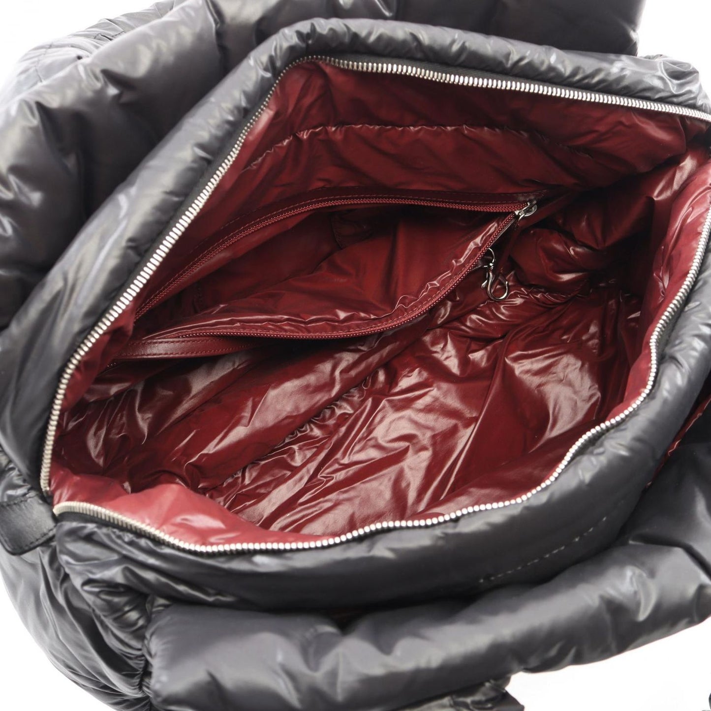 Chanel Coco Cocoon Black Nylon Leather Boston Bag — view 3
