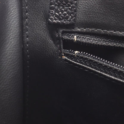 Chanel Handbag CC Logo 2-Way Black Caviar Leather Vanity Chain — view 6