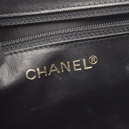 Chanel Handbag CC Logo 2-Way Black Caviar Leather Vanity Chain — view 4