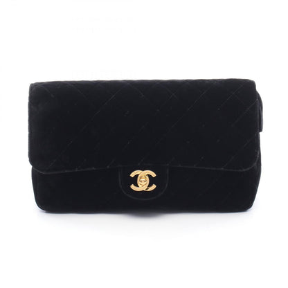 Chanel Backpack Quilted Black Fabric