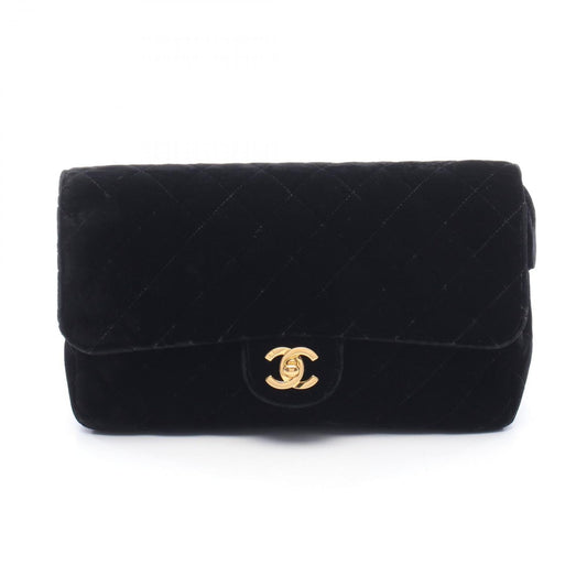Chanel Backpack Quilted Black Fabric