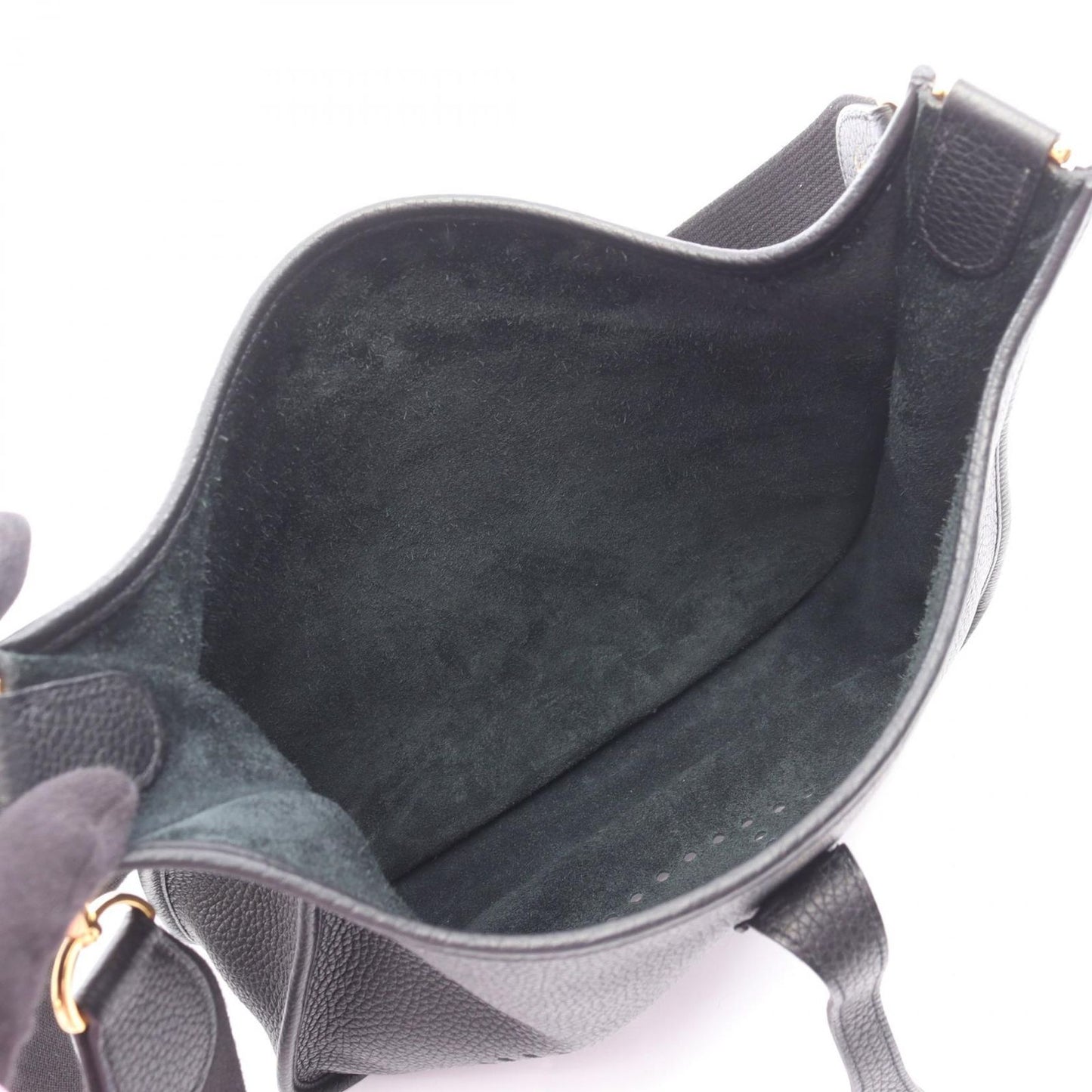 Hermes Shoulder Bag Evelyne 3 Trois PM Black — view 3