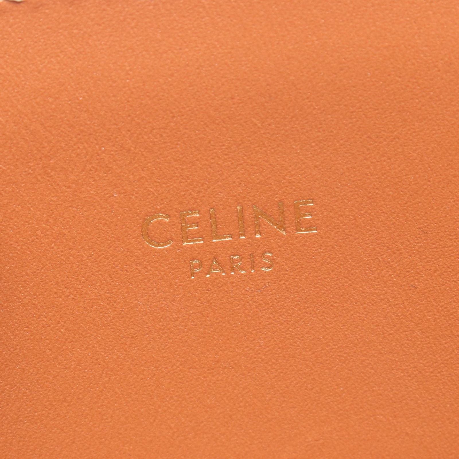 Celine Tote Small Vertical Cover 2-Way Natural Brown Canvas Leather — view 4
