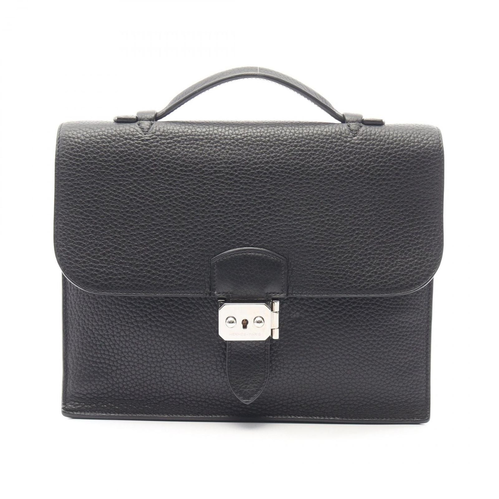 Hermes Business Bag Sac a Depeches 27 Black Leather