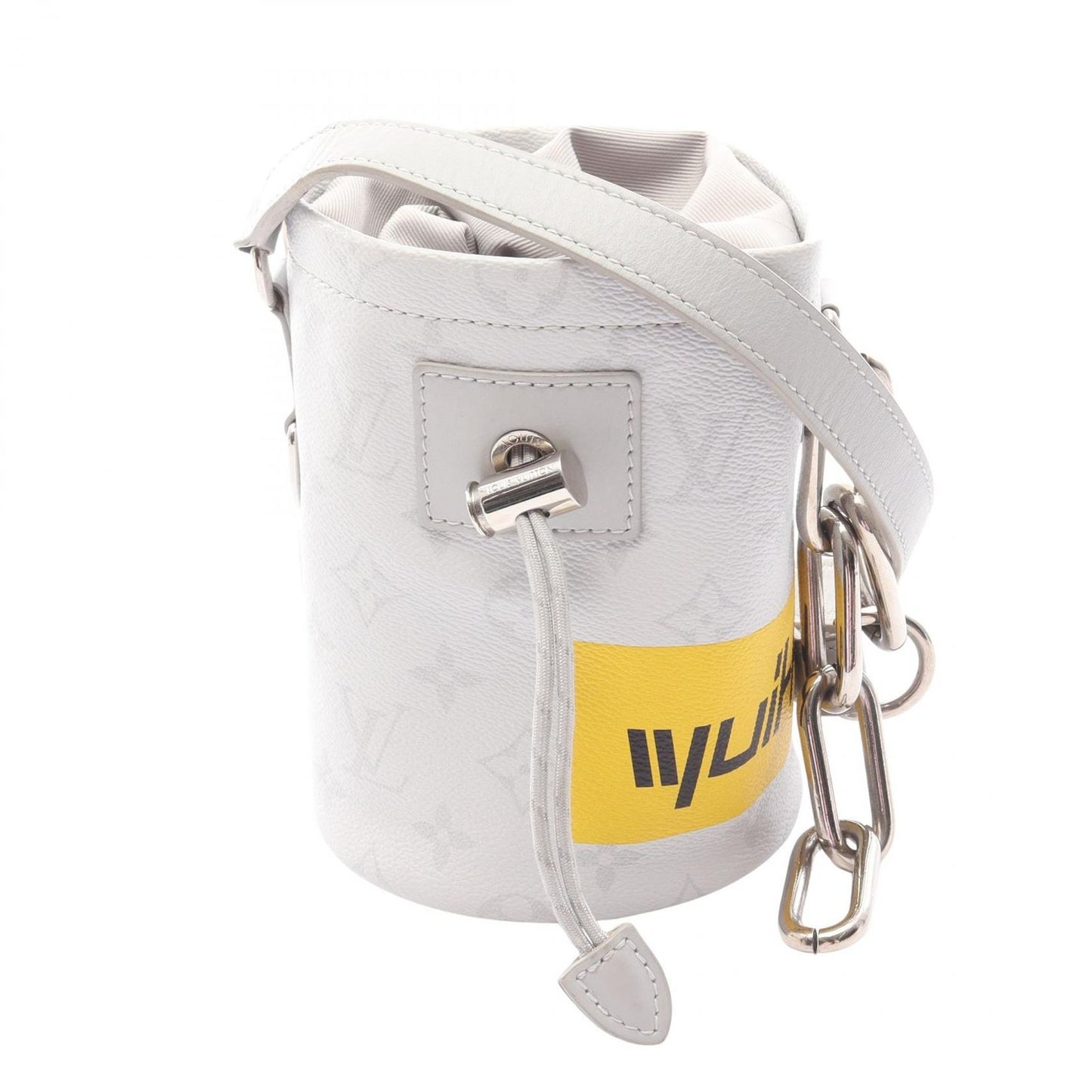 Louis Vuitton Shoulder Bag Chalk Nano Canvas Leather
