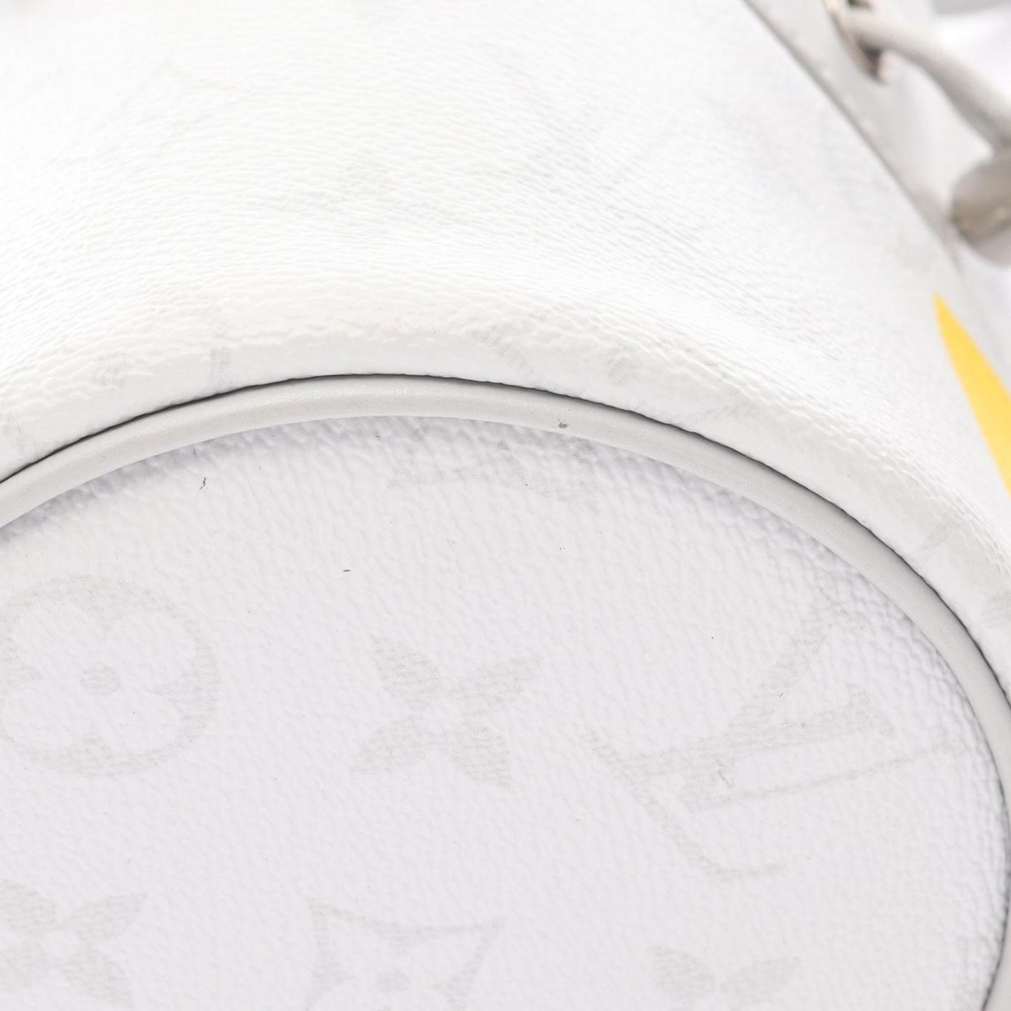 Louis Vuitton Shoulder Bag Chalk Nano Canvas Leather — view 7